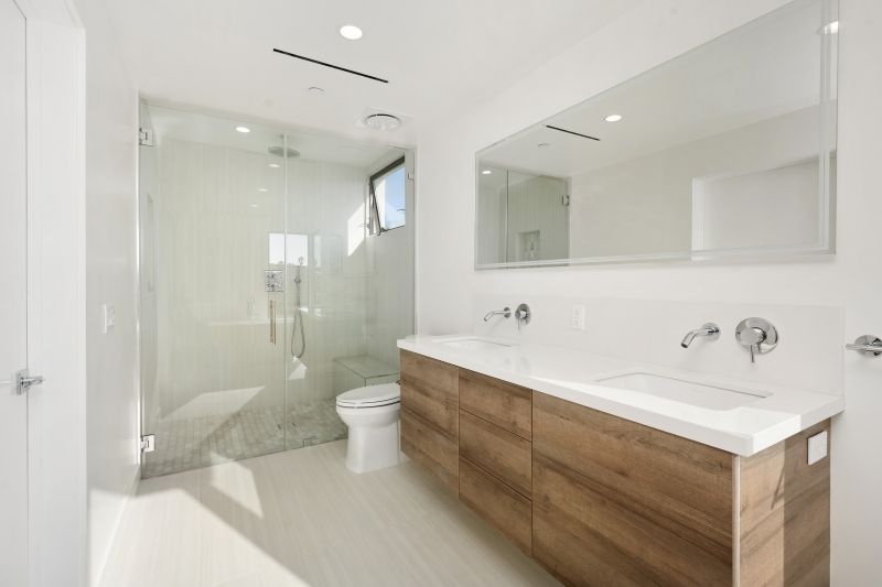 Stylish Bathroom with Custom Cabinets